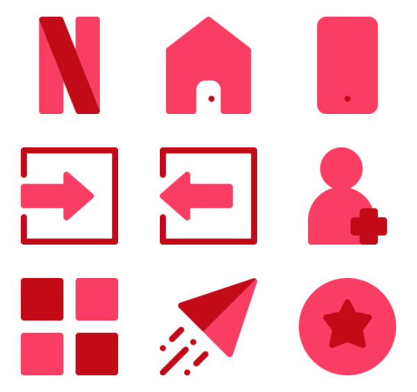 600x564 Netflix Icon Packs