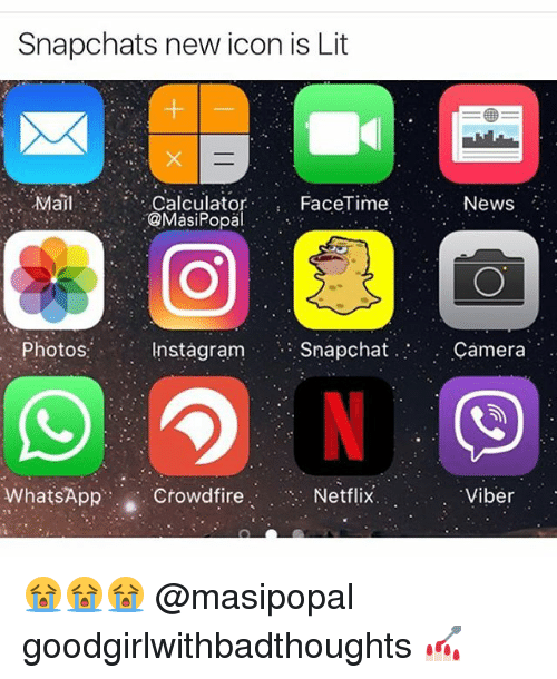 500x610 Snapchats New Icon Is Lit Mail Calculator Facetime News Popa