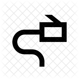 256x256 Network Cable Icon Of Line Style