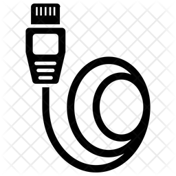 256x256 Utp Network Cable Icon Of Glyph Style