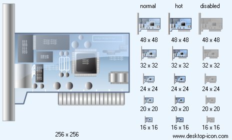 464x280 Network Card Icon Image Desktop Device Icons