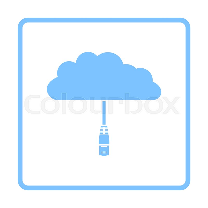 Network Cloud Icon Blue Frame Stock Vector Colourbox 800x800 Network Cloud Icon Blue Frame Stock Vector Colourbox