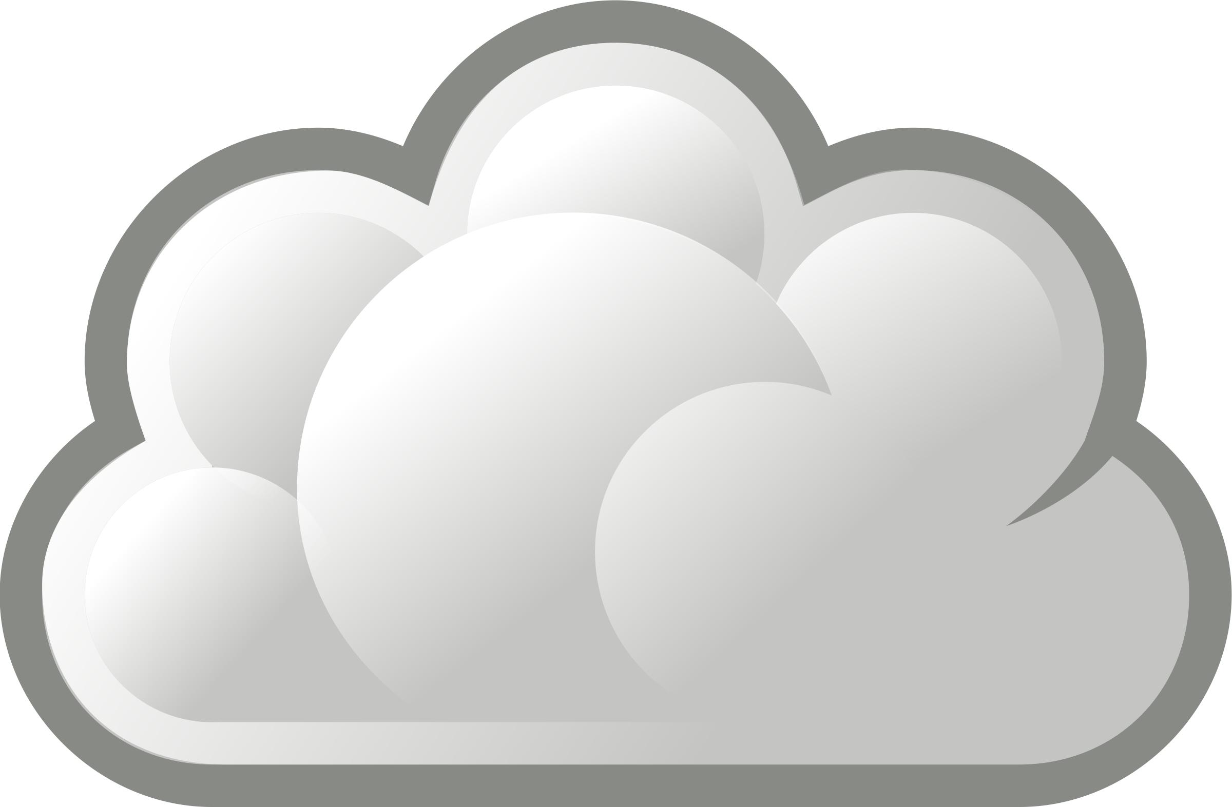Stylized Basic Cloud Icons Png 2400x1573 Stylized Basic Cloud Icons Png