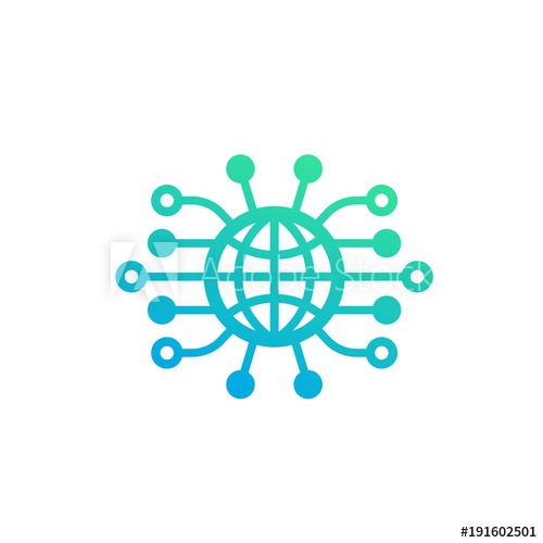 Network Connection Icon On White 500x500 Network Connection Icon On White