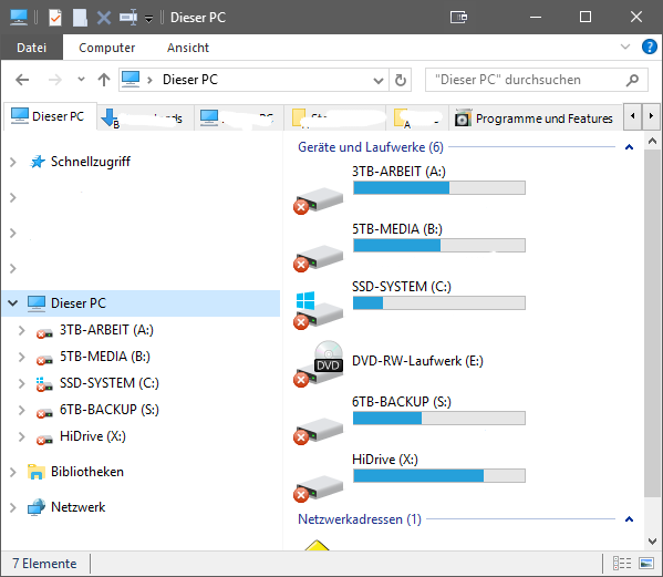 599x521 All Drives Get Red Symbol When Network Drive Connects