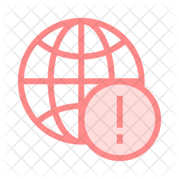 256x256 Network Error Icon Of Colored Outline Style