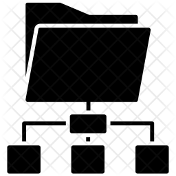 Network Folder Icon Of Glyph Style 256x256 Network Folder Icon Of Glyph Style