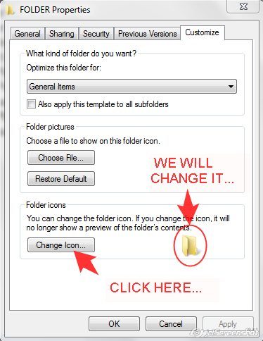 Set Custom Folder Icon For A Network Folder In Windows 374x484 Set Custom Folder Icon For A Network Folder In Windows