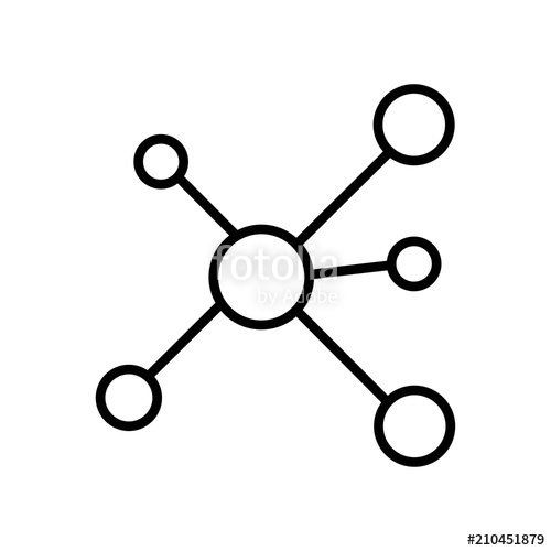 500x500 Network Icon Vector Icon Simple Element Illustration Network