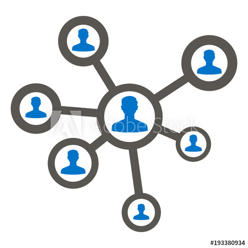 500x500 People Social Network Icon Vector Human Networking Media