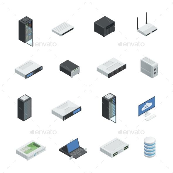 590x590 Data Center Icon Set Vectors Graphics Icon Set, Computer