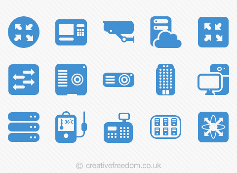 480x350 Flat Network Icons For Mutiny Systems