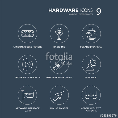 500x500 Random Access Memory, Radio Mic, Network Interface Card