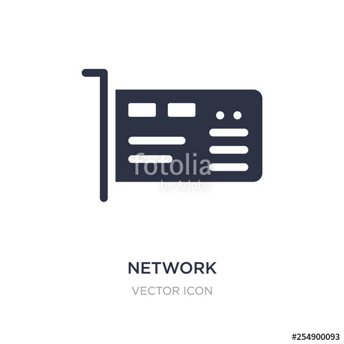500x500 Network Interface Card Icon On White Background Simple Element