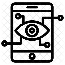 256x256 Mobile Network Monitoring Icon Of Line Style