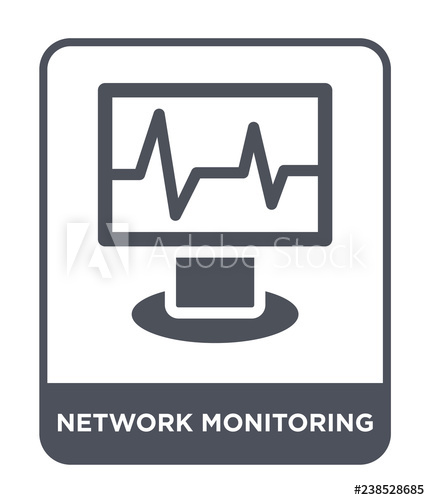 430x500 Network Monitoring Icon Vector