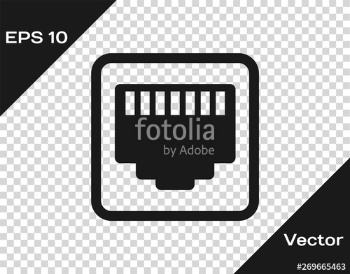 500x392 Grey Network Port