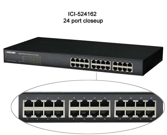 550x444 Intellinet Gigabit Ethernet Port Rackmount Switch