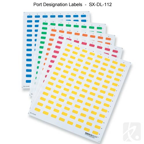 500x500 Signamax Printable Port And Faceplate Designation Labels