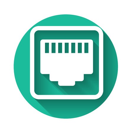 450x450 White Network Port