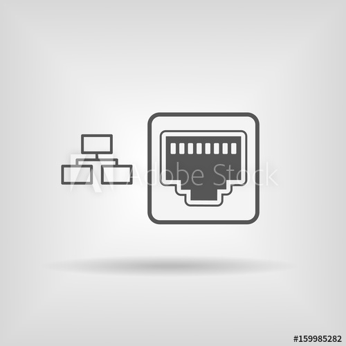 500x500 Ethernet, Network Port Icon
