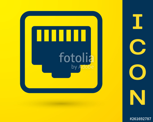 500x400 Blue Network Port