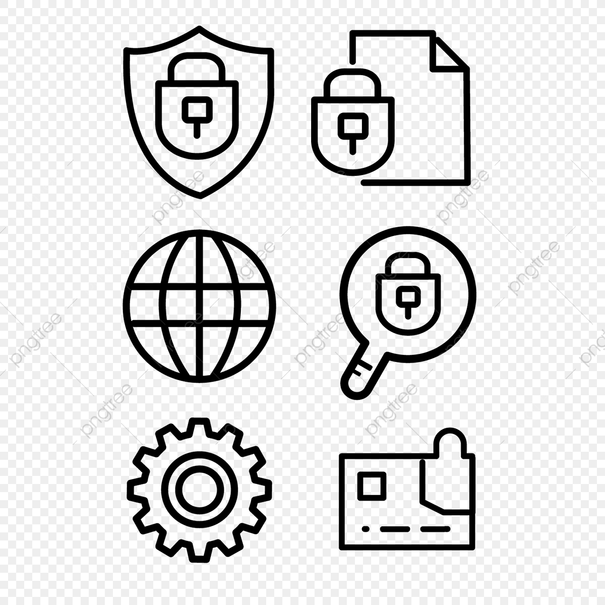 1200x1200 Network Security Business Small Icon Material, Business Icons