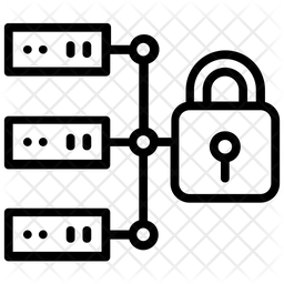 256x256 Network Security Icon Of Line Style