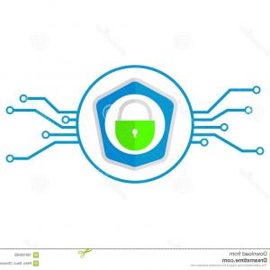 300x300 Cybersecurity Vector Design Lock Symbol Illustration Security Icon