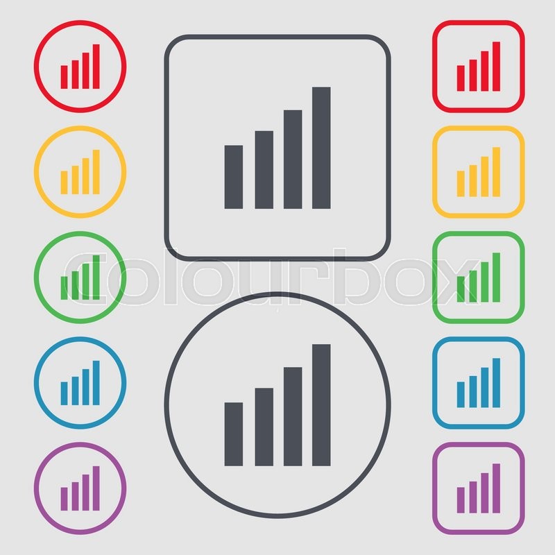800x800 Mobile Signal Sign Wi Fi Symbol Stock Vector Colourbox
