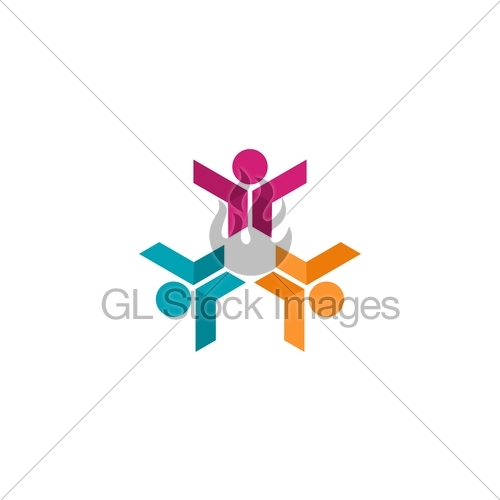 500x500 Team Work Education Logo, Social Network Symbol Icon, Mod Gl