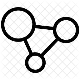 256x256 Network Topology Icon Of Line Style