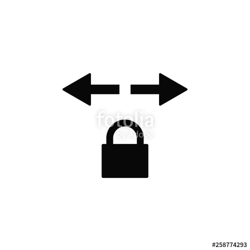 500x500 Lock, Network, Traffic, Icon, Flat Element Of Security For Mobile