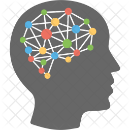 256x256 Neural Network Icon Of Flat Style