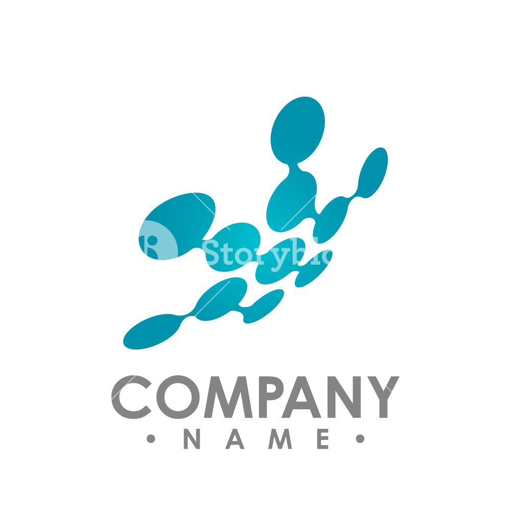 1000x1000 Logotype Icon Dna, Molecule, Atom, Neuron Vector Template Logo