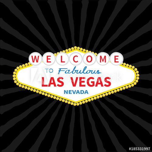 500x500 Welcome To Las Vegas Sign Icon Classic Retro Symbol Nevada Sight