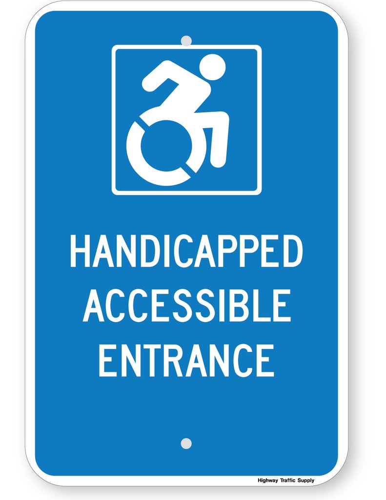 791x1023 Handicapped Accessible Entrance Ada Signs Highway Traffic Supply