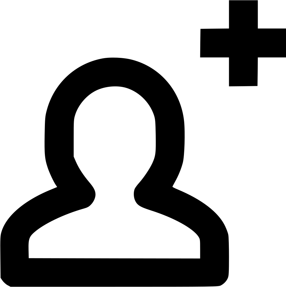 981x982 Account Add Basic Create Female Male Man New Plus User Png