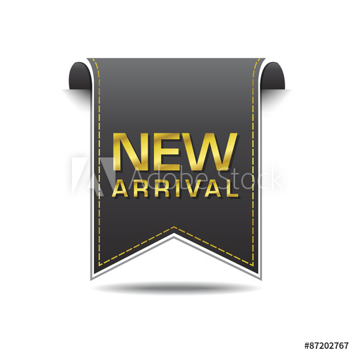 500x500 New Arrival Golden Vector Icon Design