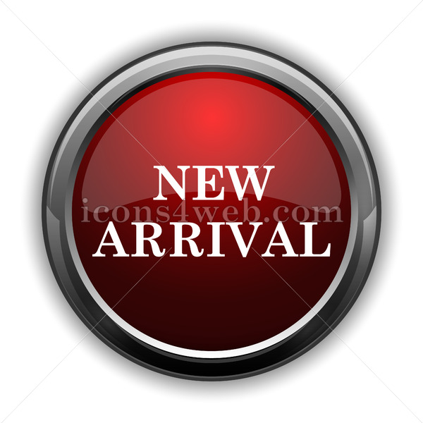 600x600 New Arrival Icon Red Glossy Web Icon With Shadow