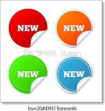 362x382 New Sign Icon New Arrival Button, Art Print Barewalls Posters