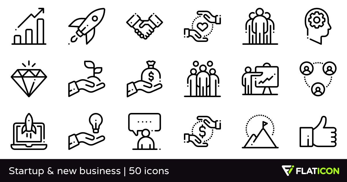 1200x630 Startup New Business Free Icons