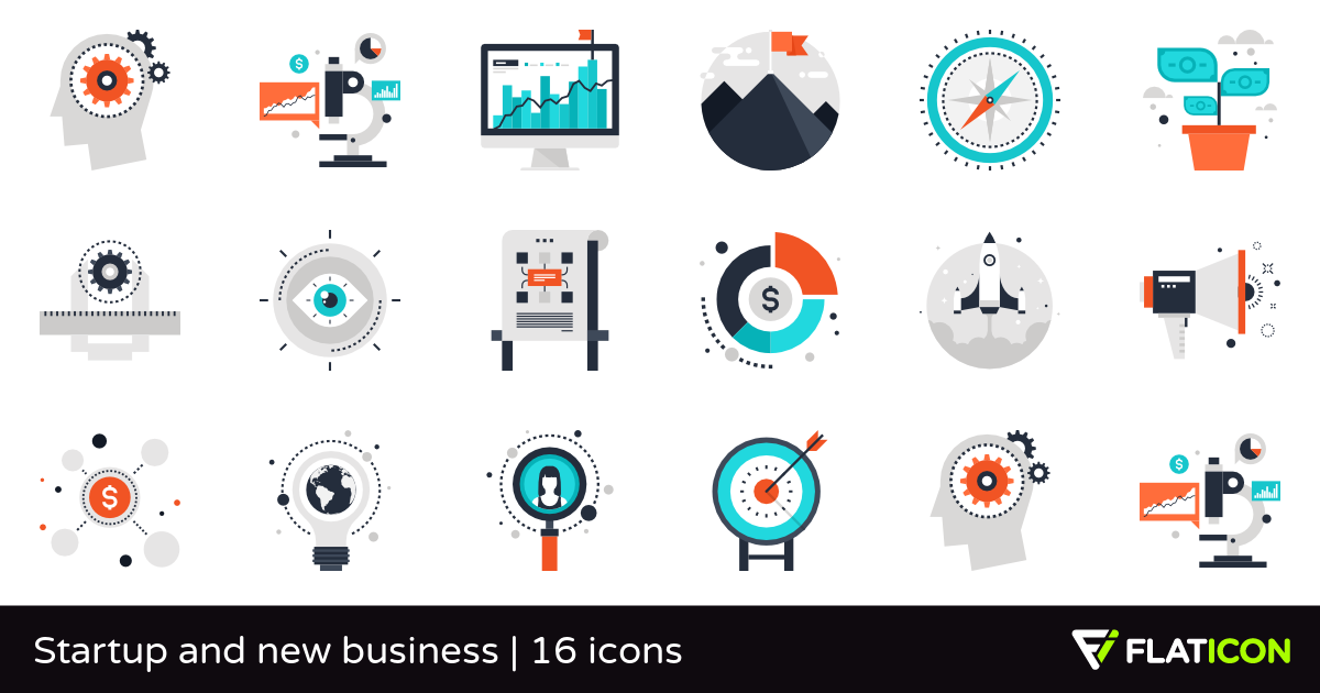 1200x630 Startup And New Business Premium Icons