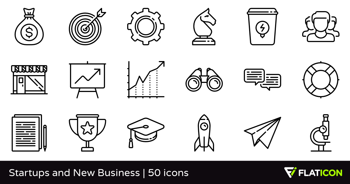 1200x630 Startups And New Business Premium Icons