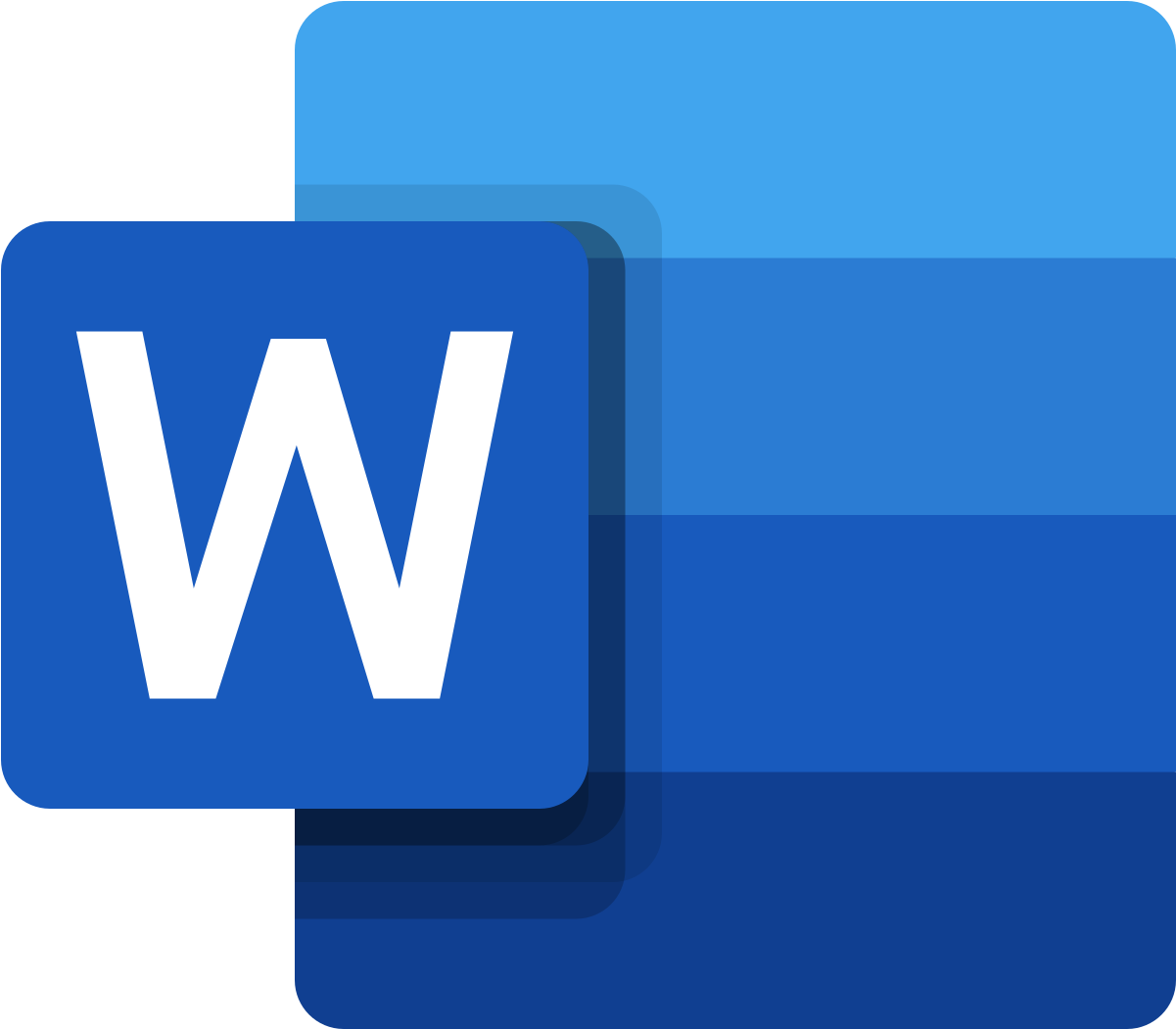 1201x1051 Hd New Microsoft Word Icon Free Unlimited Download