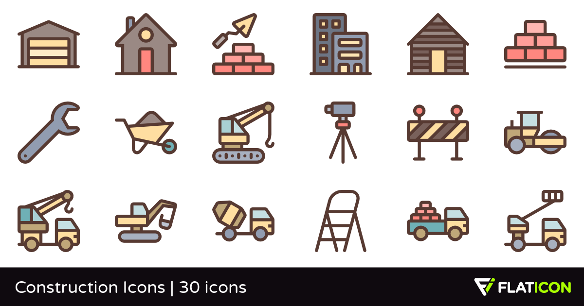1200x630 Construction Icons Free Icons