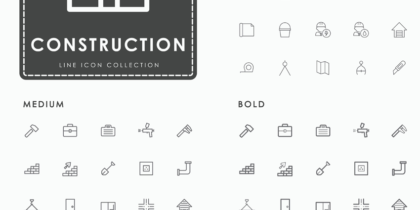 850x425 New Construction Icon Pack Assets For All