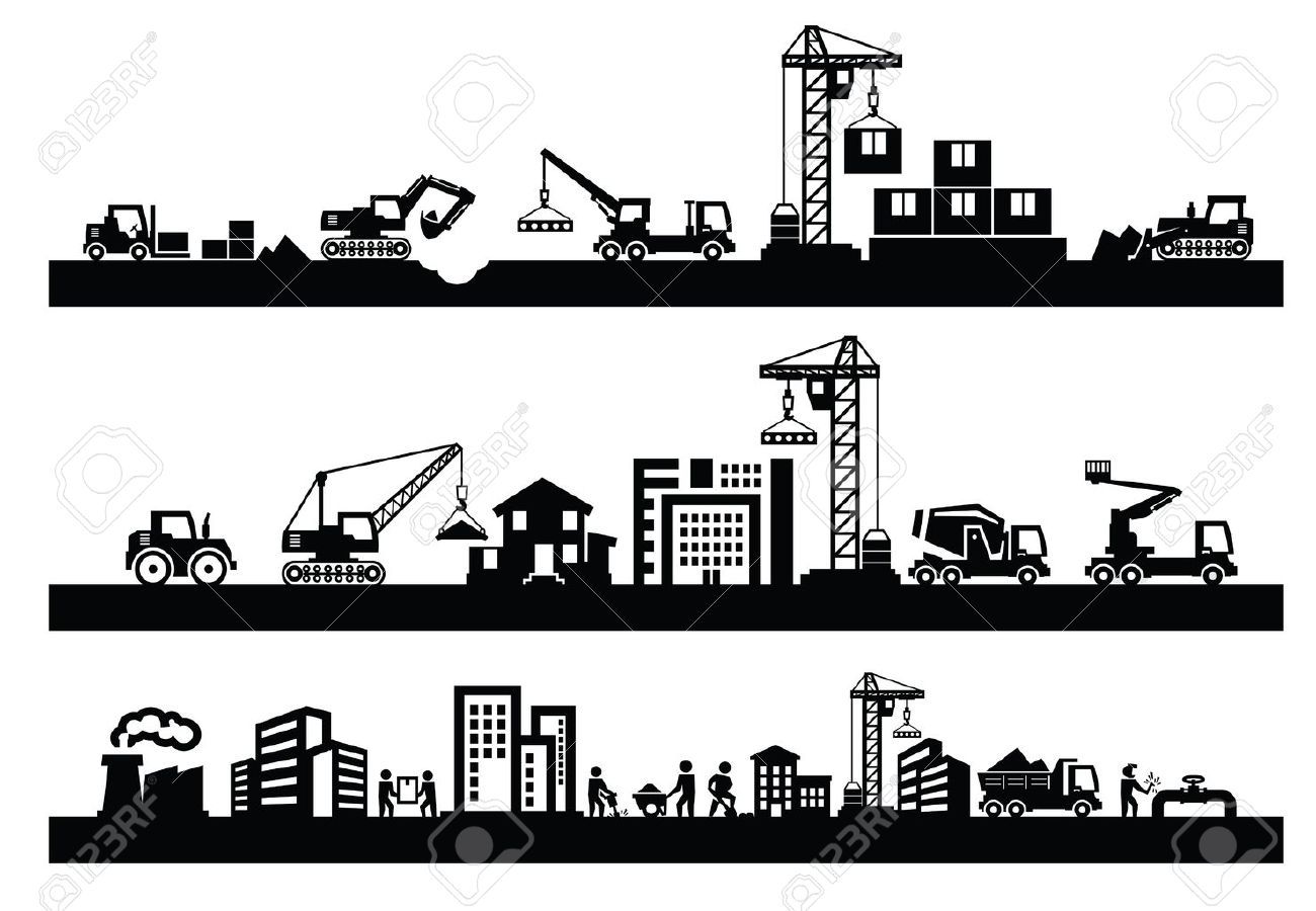 1300x900 Stock Vector Construction Site Icon Set, Construction, Vector Art
