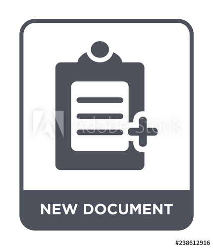 430x500 New Document Icon Vector