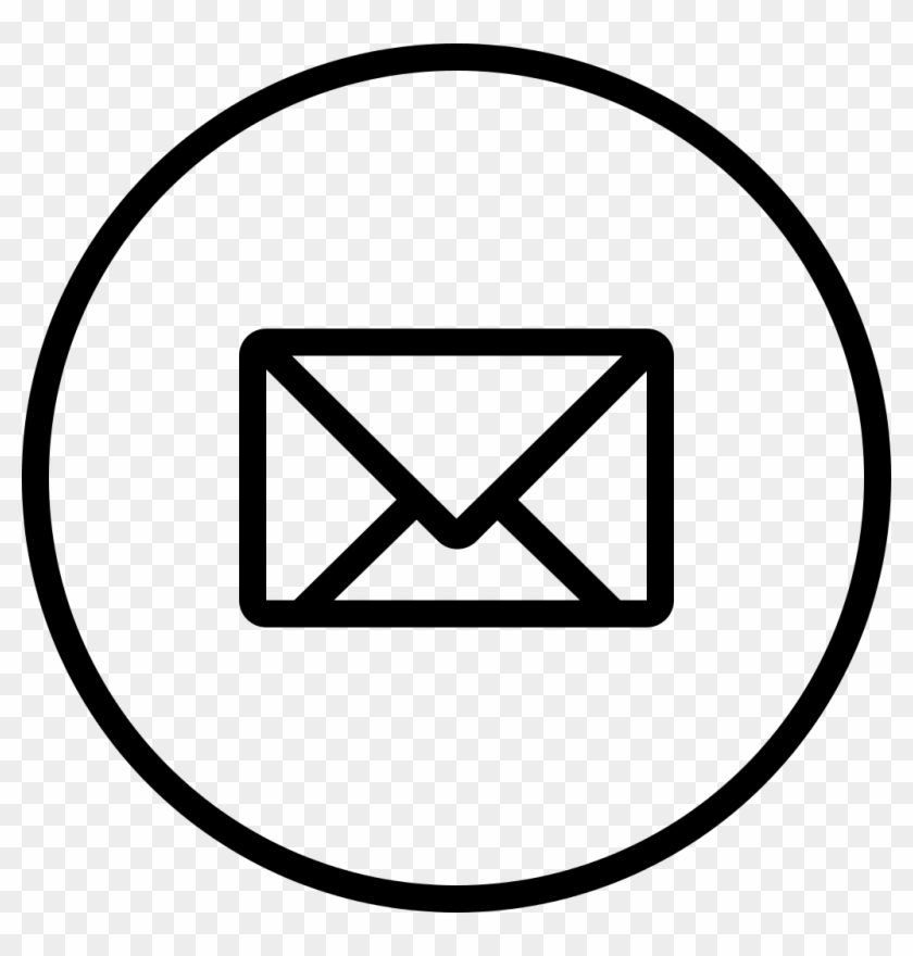 840x880 New Email Envelope Back Symbol In Circular Outlined
